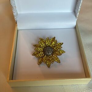 Charter Club Sunflower Brooch